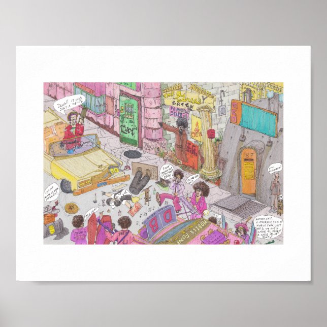 Hit and Run Disco Funeral Poster (Front)