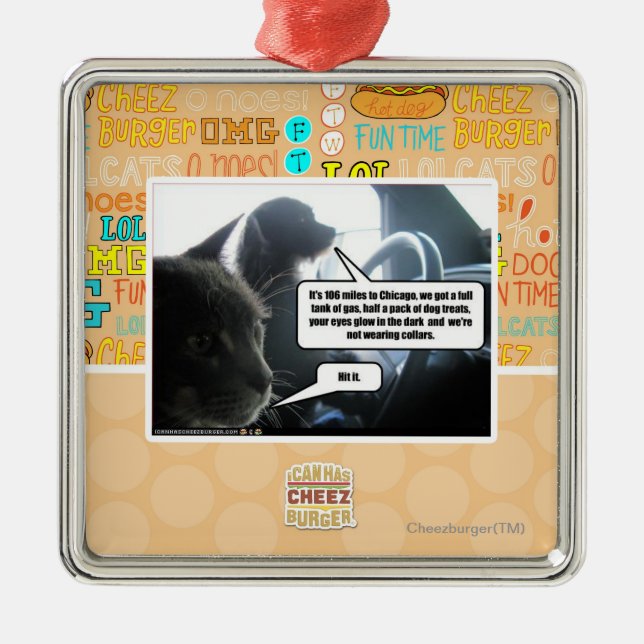 Hit It. Metal Tree Decoration (Front)