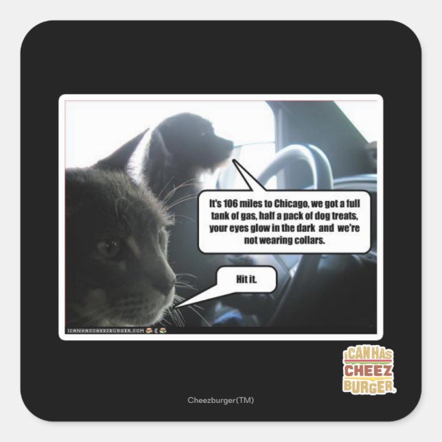 Hit It. Square Sticker (Front)