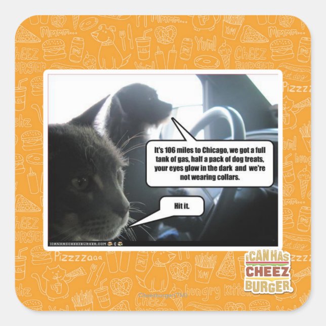 Hit It. Square Sticker (Front)