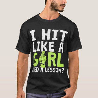 HIT LIKE A GIRL BOXING Ladies Boxing Wear Girls T-Shirt
