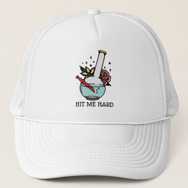 Hit me Hard Trucker Hat (Front)