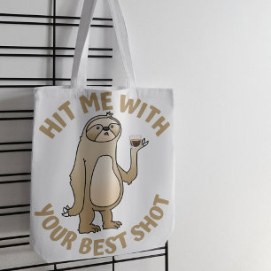 Hit Me With Your Best Shot – Espresso Tote Bag