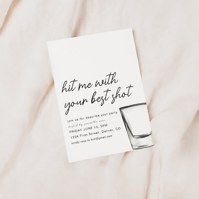 Hit Me With Your Best Shot Party Invite (Creator Uploaded)