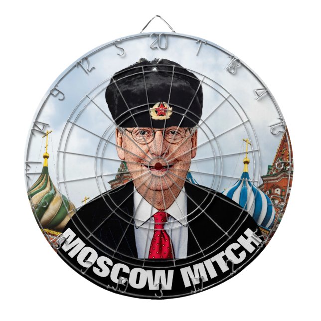 Hit Moscow Mitch McConnell in the Kisser Dartboard (Front)