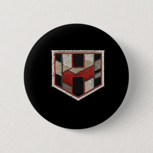 Hit Streak Softll Home Plate Patch 6 Cm Round Badge
