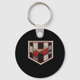 Hit Streak Softll Home Plate Patch  Key Ring