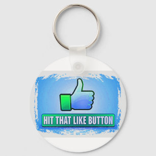 Hit That Like Button Key Ring
