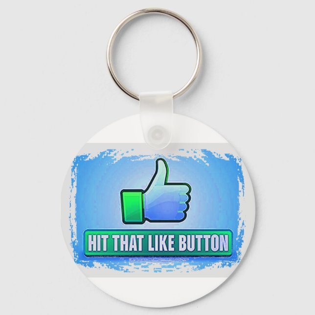 Hit That Like Button Key Ring (Front)