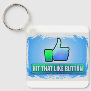 Hit That Like Button Key Ring
