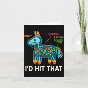 Hit that pinata cinco de mayo funny ideas men card