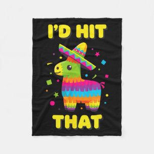 Hit that pinata kids cinco de mayo funny latino fleece blanket