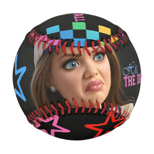 Hit The Dang Ball Funny Baseball Mum Doll Face