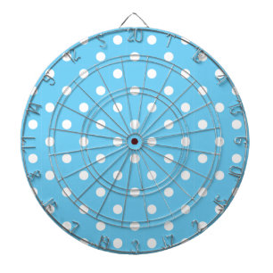 HIT THE DOT Blue Polka Dot Dart Board