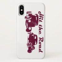 Hit the Road - Hot Rods. Flat burgundy version.