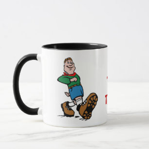 HIT THE TRAIL, Hiker Ceramic Mug