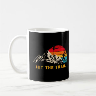 Hit The Trail Runner   Retro Style Vintage Running Coffee Mug