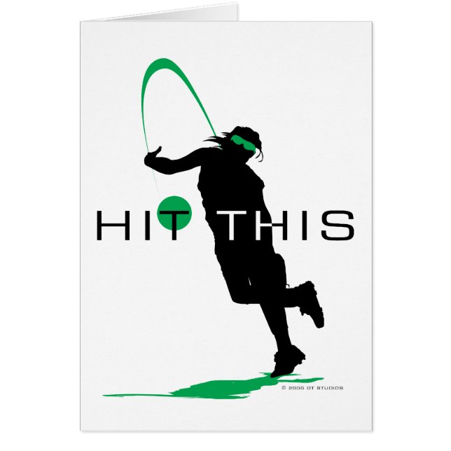 Hit This Green Pitcher Softball (Front)