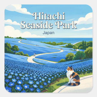 Hitachi Seaside Park Japan Square Sticker