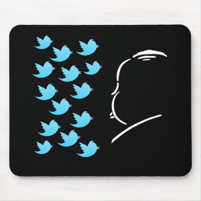 Hitch and Tweets Mouse Pad (Front)