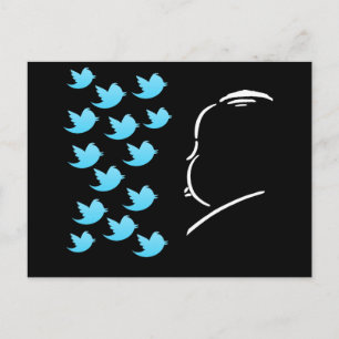 Hitch and Tweets Postcard
