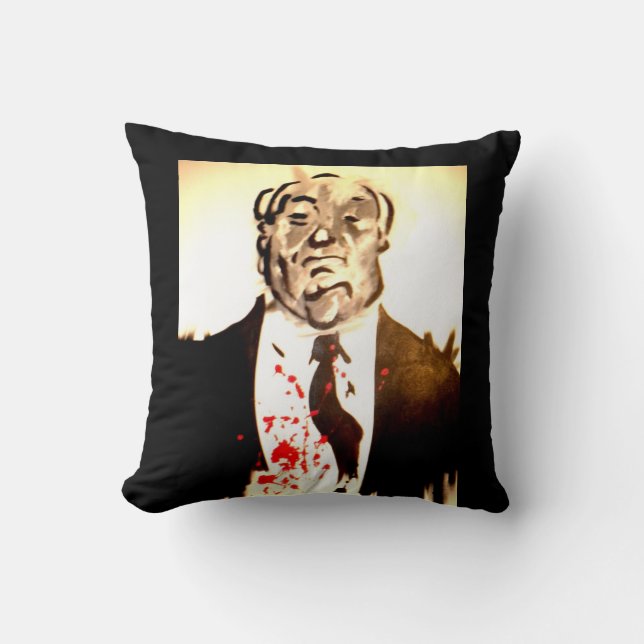 Hitchcock throw pillow (Front)