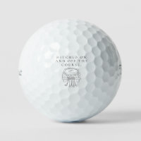 'Hitched On And Off The Course' Wedding Favour