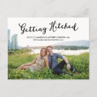 Hitched | Save the Date Postcard