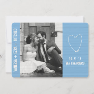 HITCHED WEDDING ANNOUNCEMENT - FLAT