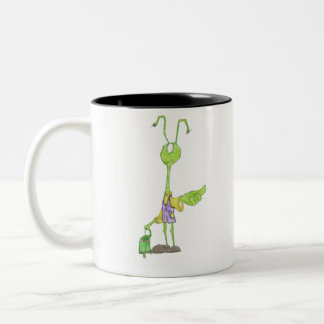 Hitching Grasshopper Two-Tone Coffee Mug