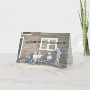 HITCHING POST Greeting Card