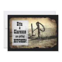 Hitching Post Wedding Invitation