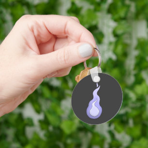 Hitodama Flame: Japanese Spirit Yokai Key Ring
