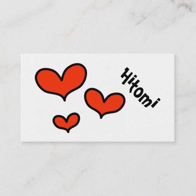 hitomi iwasaki Hitomi Iwasaki Business Card (Front)