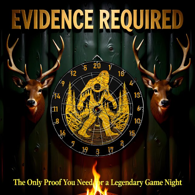 Hitting Bullseyes and Bigfoot Dreams Dartboard (Creator Uploaded)