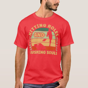 Hitting Holes Cornhole T-Shirt