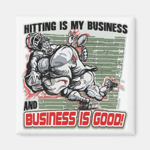 Hitting is My Business by Mudge Studios Magnet