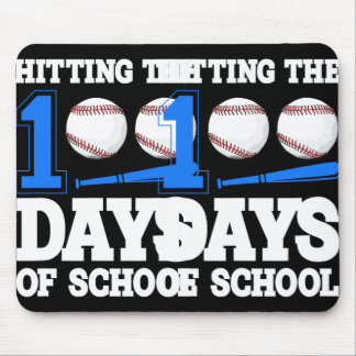 Hitting The 100th School Baseball Bat Student Teac Mouse Pad