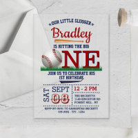 Hitting The Big One Baseball 1st Birthday