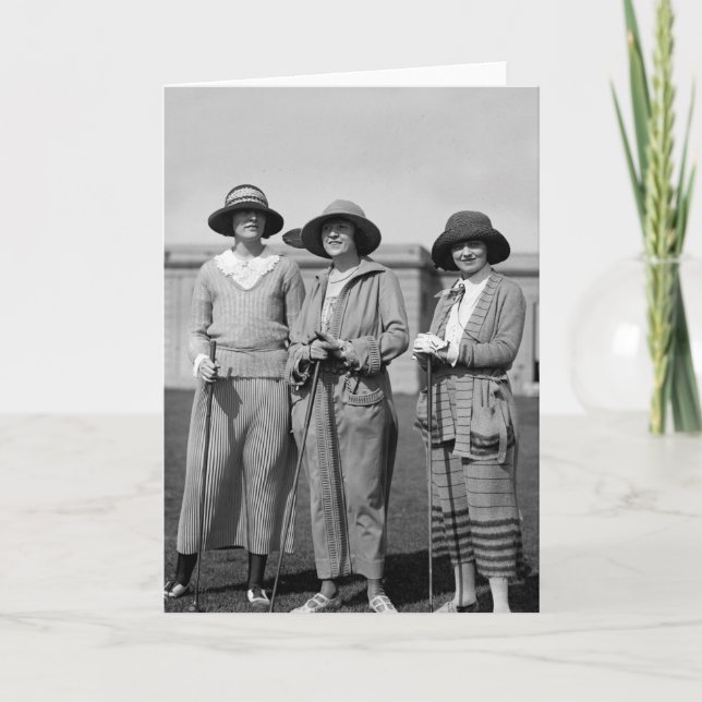 Hitting the Links in Style: 1923 Card (Front)