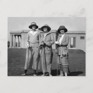 Hitting the Links in Style: 1923 Postcard