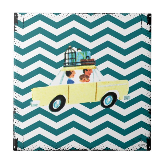 Hitting the Open Road 2 Ceramic Tile (Front)