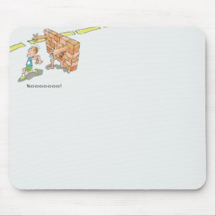 Hitting the Wall Mouse Pad