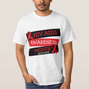 HIV AIDS AWARENESS MONTH December  Button Shirt