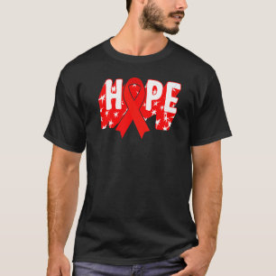 Hiv Aids Awareness Month Hope Red Ribbon Warrior S T-Shirt