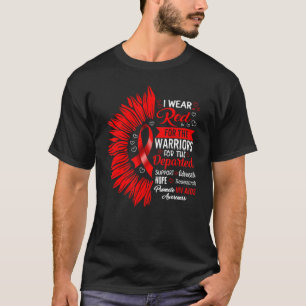 Hiv Aids Awareness Month I Wear Red For The Warrio T-Shirt
