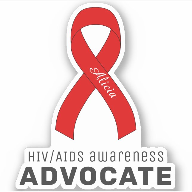 HIV/AIDS Awareness Vinyl Sticker (Front)
