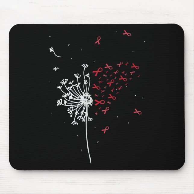 Hiv Aids Brain Aneurysm Stroke Cool Awareness Gift Mouse Pad (Front)