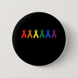 HIV AWARENESS / AIDS AWARENESS 6 CM ROUND BADGE