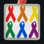 HIV AWARENESS / AIDS AWARENESS METAL TREE DECORATION<br><div class="desc">Gay Ornaments</div>